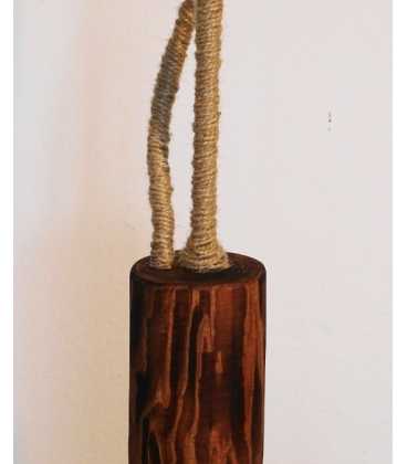 Wood, metal and rope floor lamp 207