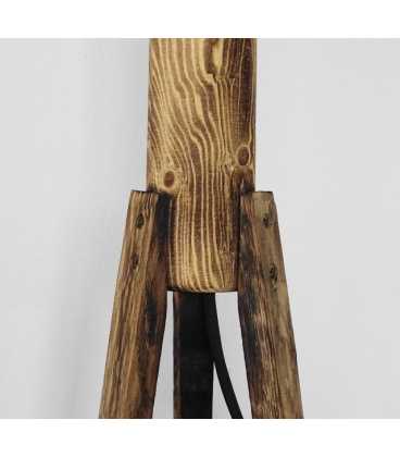 Dekorative Tischleuchte aus Holz 216