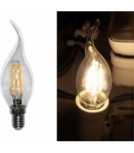 Glühlampe Led COG E14 Klare Kerze mit Schwanz 230V 6W Warmweiß (13-14016002)
