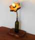 Decorative wine bottle, wood and rope table light 289