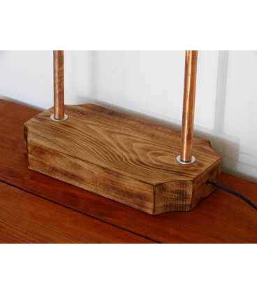 Διακοσμητικό φωτιστικό επιτραπέζιο από ξύλο και μέταλλο 305