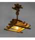 Wood and rope pendant light 373