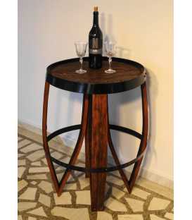 Wooden wine barrel table