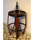 Wooden wine barrel table 028