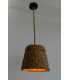 Wicker basket and rope pendant light 412