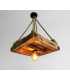 Wood and rope pendant light 414