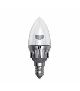 Led Candle E14 Silver Alumin. Base 230V 5W Warm White (13-1405100-S)