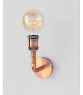 Copper pipes wall light 446
