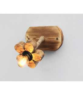 Wood and rope wall light 455
