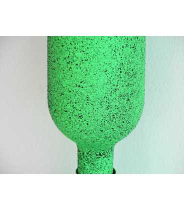 Wood and glass bottle vase 478