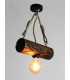 Wood and rope pendant light 387
