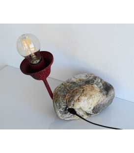Stone and metal table light 530