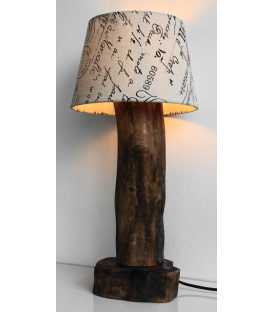 Olive wood table lamp 565