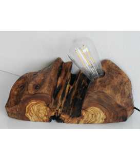 Επιτραπέζιο φωτιστικό διακοσμητικό από ξύλο ελιάς 567