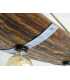 Κρεμαστό φωτιστικό οροφής από ξύλο, μέταλλο και σχοινί 583