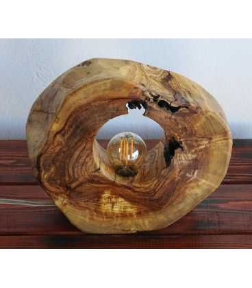 Olive wood table lamp 597