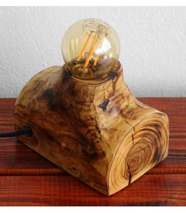 Olive wood table lamp 611