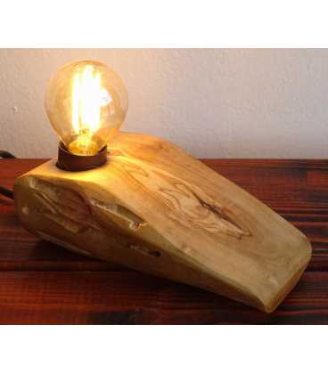 Olive wood table lamp 612