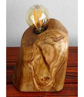 Olive wood table lamp 613