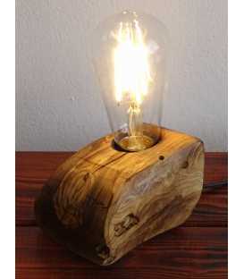 Olive wood table lamp 614