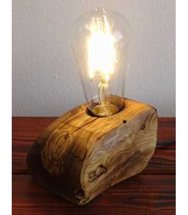 Olive wood table lamp 614