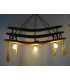 Wood and rope pendant light 071