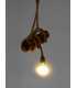 Wood and rope pendant light 086