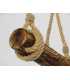 Wood and rope pendant light 087