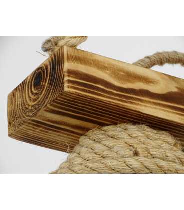 Holz und Seil hängende Deckenleuchte 110